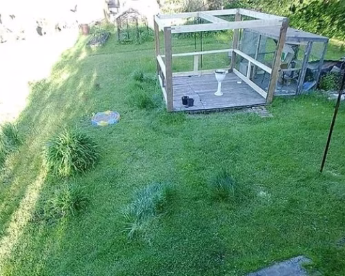 Задний двор видеонаблюдение