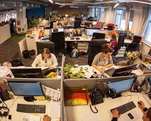 Видеонаблюдение за всем офисом формата OpenSpace